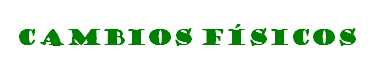 Cambios físicos